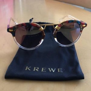 New, never used Krewe sunglasses.